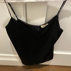L’Agence black sleeveless blouse size small